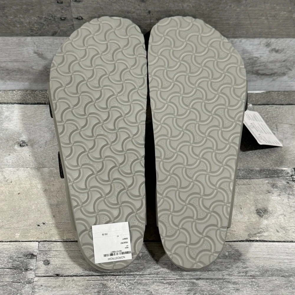 BIRKENSTOCK Arizona Exquisite Slide Sandal - Mineral Gray - Sz - 9-9.5 .US Men’s